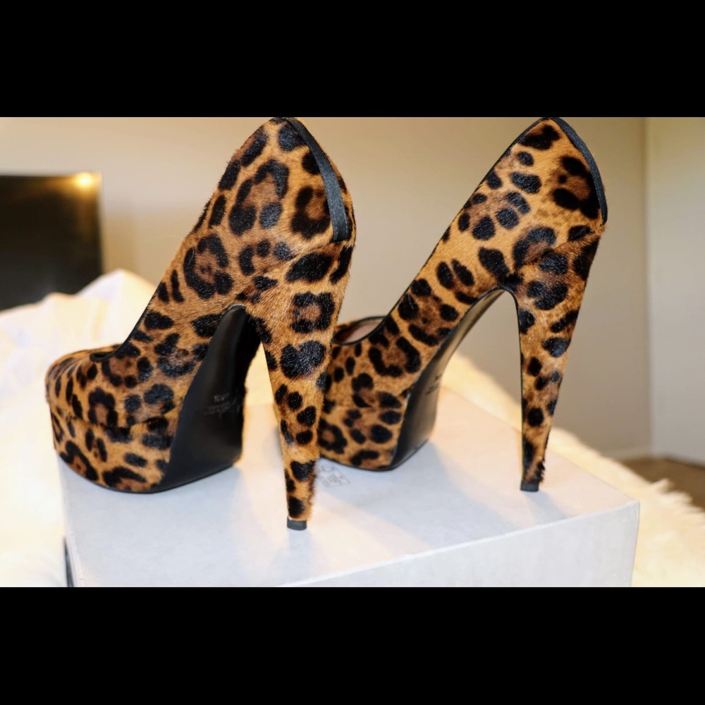 Laurence Dacade tiger platform heels.